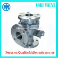 3 way flanged ball valves with stainless steel materials DIN,GOST,GB,JB,JIS,ANSI,ASME Standard